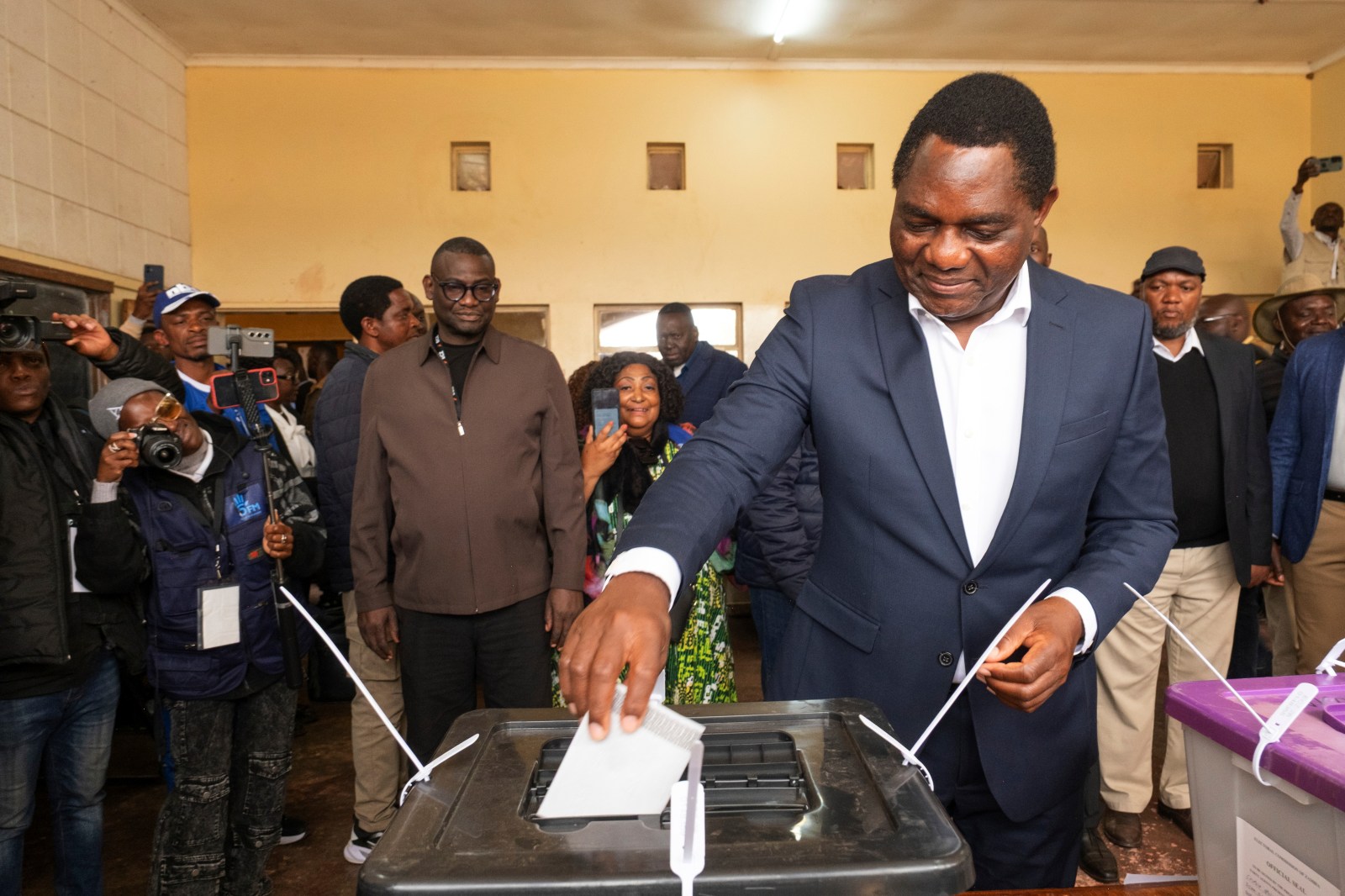 Zambia President Hakainde Hichilema is declared the winner of a troubled election