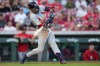 St. Louis Cardinals' Masyn Winn hits a solo home run in the fifth inning of a baseball game against the Cincinnati Reds, Tuesday, Aug. 18, 2026, in Cincinnati. (AP Photo/Carolyn Kaster)