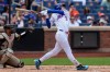 New York Mets' Carson Benge (3) hits a two-run home run during the fourth inning of a baseball game against the San Diego Padres, Wednesday, Aug. 19, 2026, in New York. (AP Photo/Yuki Iwamura)