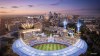 FILE - This artist's rendering provided by Populous and the Kansas City Royals on April 22, 2026, shows a rendition of the Royals' new baseball stadium to be constructed in downtown Kansas City, Mo. (Populous/Kansas City Royals via AP, File)
