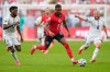 FILE - England's Ezri Konsa (2) controls the ball between Panama's Jose Fajardo (17) and Panama's Cristian Martinez (6) during the World Cup Group L soccer match between Panama and England in East Rutherford, N.J., June 27, 2026. (AP Photo/Yuki Iwamura, File)