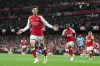 Arsenal's Kai Havertz celebrates after scoring the opening goal during the English Premier League soccer match between Arsenal and Coventry City in London, Friday, Aug. 21, 2026. (AP Photo/Kirsty Wigglesworth)