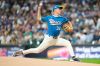 Milwaukee Brewers pitcher Jacob Misiorowski throws during the first inning of a baseball game against the Atlanta Braves, Friday, Aug. 21, 2026, in Milwaukee. (AP Photo/Kayla Wolf)