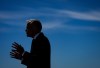 Prime Minister Mark Carney is silhouetted as he gives a statement after touring Global Container Terminals' Deltaport facility, at Roberts Bank in Delta, B.C., on Thursday, July 30, 2026. THE CANADIAN PRESS/Darryl Dyck