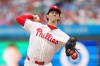 Philadelphia Phillies pitcher Andrew Painter throws during the first inning of a baseball game against the St. Louis Cardinals, Saturday, Aug. 22, 2026, in Philadelphia. (AP Photo/Derik Hamilton)