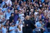 Manchester City's head coach Enzo Maresca reacts during the English Premier League soccer match between Manchester City and Bournemouth in Manchester, England, Sunday, Aug. 23, 2026. (AP Photo/Dave Thompson)