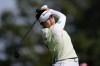Miyu Yamashita, of Japan, watches her tee shot on the fifth hole during the final round at the LPGA CPKC Canadian Women's Open golf tournament, in Edmonton, on Sunday, Aug. 23, 2026. THE CANADIAN PRESS/Darryl Dyck
