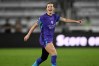 FILE - Orlando Pride defender Haley McCutcheon (2) directs a play during an NWSL soccer match against Seattle Reign FC, on March 15, 2026 in Orlando, Fla. (AP Photo/Phelan M. Ebenhack, File)