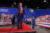 President Donald Trump departs a campaign rally for Sen. Darline Graham, R-S.C., at the Myrtle Beach Convention Center in Myrtle Beach, S.C., Friday, Aug. 21, 2026. (AP Photo/Jacquelyn Martin)