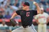 Cleveland Guardians pitcher Parker Messick delivers to the plate during the first inning of a baseball game against the Los Angeles Angels, Monday, Aug. 24, 2026, in Anaheim, Calif. (AP Photo/Jayne Kamin-Oncea)