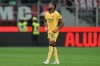 FILE - AC Milan's Christopher Nkunku reacts at the end of the Serie A soccer match between AC Milan and Atalanta in Milan, Italy, May 10, 2026. (AP Photo/Antonio Calanni, File)