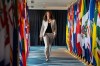 Alberta Premier Danielle Smith is pictured arriving ahead of the First Ministers Meeting with Prime Minister Mark Carney in Charlottetown on Thursday July 23, 2026. THE CANADIAN PRESS/Darren Calabrese