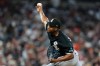 Chicago White Sox pitcher Huascar Brazob·n (50) throws against the Detroit Tigers during the seventh inning of a baseball game Friday, Aug. 14, 2026, in Detroit. (AP Photo/Paul Sancya)