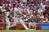 Baltimore Orioles' Pete Alonso watches his three-run home run during the third inning of a baseball game against the St. Louis Cardinals Tuesday, Aug. 25, 2026, in St. Louis. (AP Photo/Jeff Roberson)