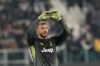 FILE - Juventus' goalkeeper Michele Di Gregorio reacts after winning the Champions League opening phase soccer match between Juventus and SL Benfica in Turin, Italy, on Jan. 21, 2026. (AP Photo/Luca Bruno, File)