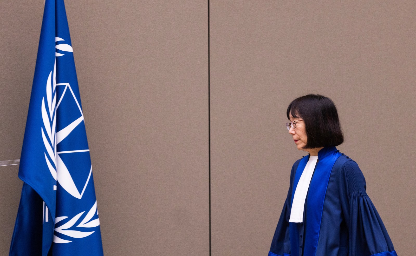 Sanctioned international court president says she asked Japan to help de-escalate tensions with US