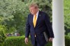 President Donald Trump arrives to speak during a back to school event in the Rose Garden of the White House, Monday, Aug. 24, 2026, in Washington. (AP Photo/Alex Brandon)