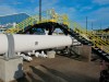 An above ground section of Enbridge's Line 5 at the Mackinaw City, Mich., pump station is photographed in October 2016. (AP Photo/John Flesher, File)