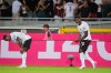 Milan's Alphadjo Cisse celebrates after scoring the 1-0 goal against Torino FC during a Serie A soccer match in Turin, Italy, Sunday, Aug. 23, 2026. (Marco Alpozzi/LaPresse via AP)