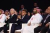 FIFA President Gianni Infantino, from left, France's President Emmanuel Macron and Saudi Crown Prince Mohammed bin Salman attend the closing ceremony of the Esports World Cup at the Grand Palais in Paris, France, Sunday Aug. 23, 2026. (Teresa Suarez/Pool Photo via AP)
