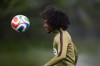 Canada's Jayden Nelson participates in a FIFA World Cup soccer training session, in Vancouver, on Thursday, June 25, 2026. THE CANADIAN PRESS/Darryl Dyck