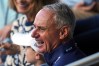 Baseball Commissioner Rob Manfred attends the Little League Classic baseball game between the Milwaukee Brewers and the Atlanta Braves in Williamsport, Pa., Sunday, Aug. 23, 2026. (AP Photo/Gene J. Puskar)
