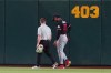 Minnesota Twins center fielder Byron Buxton (25) leaves the game during a baseball game against the Athletics Tuesday, Aug. 25, 2026, in West Sacramento, Calif. (AP Photo/Alan Greth)