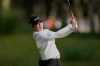 Miyu Yamashita, of Japan, hits off the sixth tee during the first round of the LPGA FM Championship golf tournament in Norton, Mass., Thursday, Aug. 27, 2026. (AP Photo/Charles Krupa)