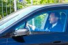 Norwegian Crown Prince Haakon drives a car on his way to the National Hospital in Oslo, Monday, Aug. 24, 2026. (Ole Berg Rusten/NTB Scanpix via AP)