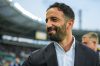 Milan's head coach Ruben Amorim smiles prior to the Serie A soccer match between Torino and Milan at the Stadio Olimpico Grande Torino in Turin, Italy, Sunday, Aug. 23, 2026 (Marco Alpozzi/LaPresse via AP)
