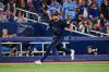Toronto Blue Jays' Nathan Lukes (38) comes in to score during seventh inning MLB baseball action against the Seattle Mariners in Toronto, on Friday, Aug. 28, 2026. THE CANADIAN PRESS/Sammy Kogan