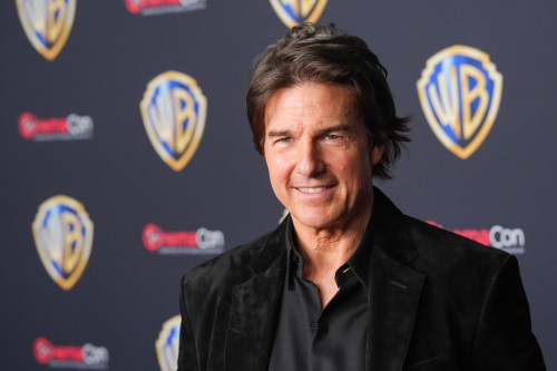 FILE - Tom Cruise arrives at the Warner Bros. presentation at CinemaCon on April 14, 2026, at Caesars Palace in Las Vegas. (AP Photo/Chris Pizzello, File)