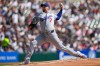 Los Angeles Dodgers pitcher Blake Snell throws against the Detroit Tigers during the first inning of a baseball game Saturday, Aug. 29, 2026, in Detroit. (AP Photo/Paul Sancya)
