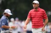 Scottie Scheffler walks on the first green during the third round of the PGA Tour Championship golf tournament, Saturday, Aug 29, 2026, in Atlanta.(AP Photo/Mike Stewart)
