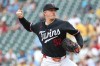 Minnesota Twins starting pitcher Zebby Matthews (52) delivers against the Chicago White Sox during the first inning of a baseball game, Sunday, Aug. 30, 2026, in Minneapolis. (AP Photo/Matt Krohn)