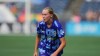 FILE - Seattle Reign FC forward Maddie Dahlien looks on during the first half of an NWSL soccer match against Angel City FC, Aug. 9, 2026, in Seattle. (AP Photo/Lindsey Wasson, File)