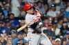 Cincinnati Reds' Sal Stewart hits a solo home run during the seventh inning of a baseball game against the Chicago Cubs in Chicago, Sunday, Aug. 30, 2026. (AP Photo/Nam Y. Huh)