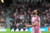 Inter Miami forward Lionel Messi reacts following an unsuccessful scoring attempt during the first half of an MLS soccer match against CF Montreal, Saturday, Aug. 29, 2026, in Miami. (AP Photo/Rebecca Blackwell)