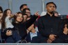 Barcelona's new signing Gabriel Jesus watches from the stands during a Spanish La Liga soccer match between Barcelona and Rayo Vallecano in Barcelona, Spain, Monday, Aug. 31, 2026. (AP Photo/Joan Monfort)
