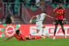 Angola's Rui Modesto, left, tackles Egypt's Ibrahim Adel compete for the ball during the Africa Cup of Nations group B soccer match between Angola and Egypt in Agadir, Morocco, Monday, Dec. 29, 2025. (AP Photo/Mosa'ab Elshamy)