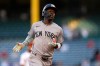 New York Yankees' Jazz Chisholm Jr. heads to third after hitting a solo home run during the first inning of a baseball game against the Los Angeles Angels, Tuesday, Sept. 1, 2026, in Anaheim, Calif. (AP Photo/Mark J. Terrill)