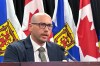 Nova Scotia Energy Minister Marco MacLeod speaks to reporters in Halifax after a cabinet meeting on Thursday Aug. 20, 2026. THE CANADIAN PRESS/Devin Stevens