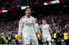 FILE - Real Madrid's Raul Asencio celebrates after scoring his side's second goal during the Spanish La Liga soccer match between Real Madrid and Levante in Madrid, Spain, on Jan. 17, 2026. (AP Photo/Jose Breton, File)