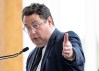 Quebec Minister of Economy, Innovation and Energy Bernard Drainville announces the launch of a drone research and development centre for the military in Mirabel, Que., on Tuesday, July 14, 2026. THE CANADIAN PRESS/Christinne Muschi