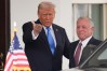 FILE - President Donald Trump greets Jordan's King Abdullah II at the White House, Tuesday, Feb. 11, 2025, in Washington. (AP Photo/Evan Vucci, File)