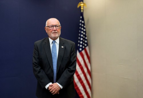 U.S. Ambassador to Canada Pete Hoekstra is shown at the United States Embassy in Ottawa, on Tuesday, Dec. 9, 2025. THE CANADIAN PRESS/Justin Tang