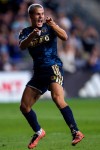 Philadelphia Union's Cavan Sullivan (6) reacts after his goal during the second half of an MLS soccer match against CF Montreal, Saturday, Sept. 5, 2026, in Chester, Pa. (AP Photo/Chris Szagola)