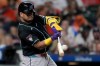 Arizona Diamondbacks' Gabriel Moreno hits a double against the Houston Astros during the third inning of a baseball game Saturday, Sept. 5, 2026, in Houston. (AP Photo/Eric Christian Smith)