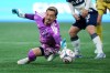 Vancouver Whitecaps goalkeeper Yohei Takaoka allows a goal to St. Louis City's Conrad Wallem, not seen, during the first half of an MLS match, in Vancouver, on Saturday, Sept. 5, 2026. THE CANADIAN PRESS/Darryl Dyck