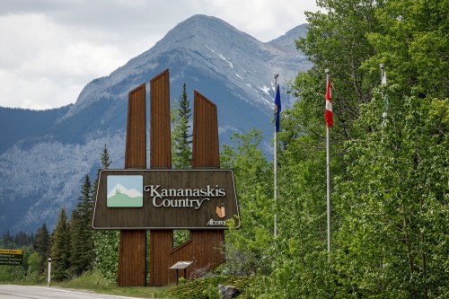 A sign marks the entrance to Kananaskis Country, Alta., Monday, June 2, 2025. THE CANADIAN PRESS/Jeff McIntosh